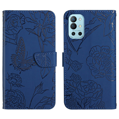 Skin Feel Butterfly Peony Embossed Leather Phone Case, For OnePlus 9R, For OnePlus Nord CE 5G, For OnePlus Nord N20 5G, For OnePlus Nord 2 5G