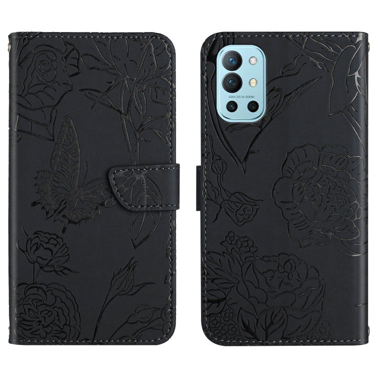 Skin Feel Butterfly Peony Embossed Leather Phone Case, For OnePlus 9R, For OnePlus Nord CE 5G, For OnePlus Nord N20 5G, For OnePlus Nord 2 5G