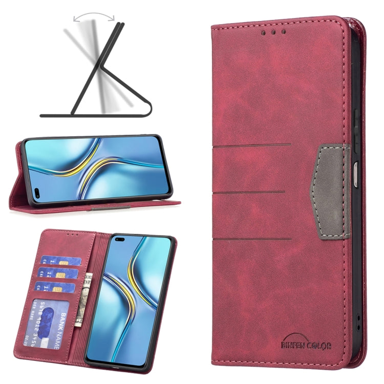 Magnetic Splicing Leather Phone Case, For OPPO Find X5, For OPPO Realme C35, For Honor X20, For Xiaomi 12 Pro