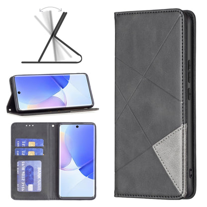 Prismatic Invisible Magnetic Leather Phone Case, For Honor 50 / Huawei nova 9, For Honor 50 Lite / Huawei nova 8i, For Motorola Moto E40 / E30, For Motorola Moto G22