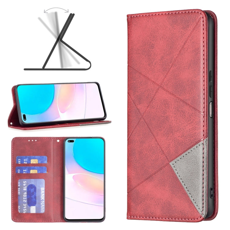 Prismatic Invisible Magnetic Leather Phone Case, For Honor 50 / Huawei nova 9, For Honor 50 Lite / Huawei nova 8i, For Motorola Moto E40 / E30, For Motorola Moto G22