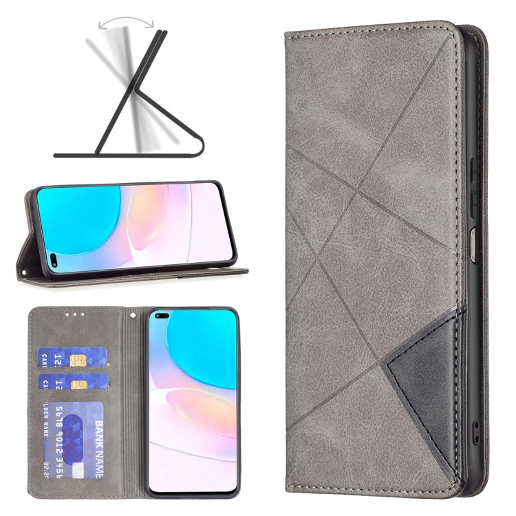 Prismatic Invisible Magnetic Leather Phone Case, For Honor 50 / Huawei nova 9, For Honor 50 Lite / Huawei nova 8i, For Motorola Moto E40 / E30, For Motorola Moto G22