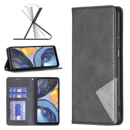 Prismatic Invisible Magnetic Leather Phone Case, For Honor 50 / Huawei nova 9, For Honor 50 Lite / Huawei nova 8i, For Motorola Moto E40 / E30, For Motorola Moto G22