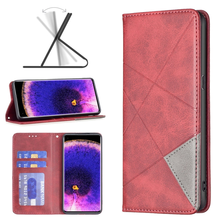 Prismatic Invisible Magnetic Leather Phone Case, For Motorola Moto G200 5G / Edge S30 5G, For OPPO A96 5G, For OPPO Find X5, For OPPO Realme 9 Pro