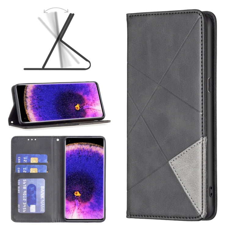 Prismatic Invisible Magnetic Leather Phone Case, For Motorola Moto G200 5G / Edge S30 5G, For OPPO A96 5G, For OPPO Find X5, For OPPO Realme 9 Pro