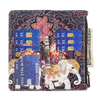 Colored Drawing Pattern Zipper Leather Phone Case, For Xiaomi 12 Pro