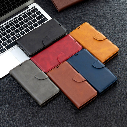 Lambskin Texture Pure Color Leather Phone Case, For Honor X20, For Xiaomi 12 Pro