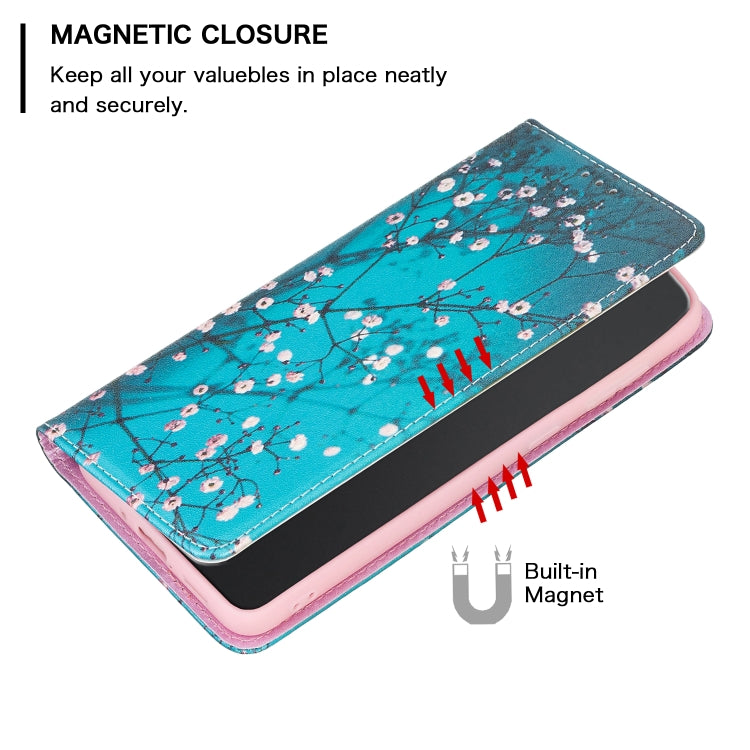 Colored Drawing Invisible Magnetic Leather Phone Case, For Xiaomi Redmi Note 11 Pro International