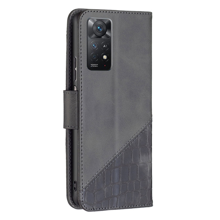 Matching Color Crocodile Texture Leather Case, For Xiaomi Redmi Note 11 Pro International