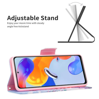 Colored Drawing Leather Phone Case, For Xiaomi Redmi Note 11 Pro International