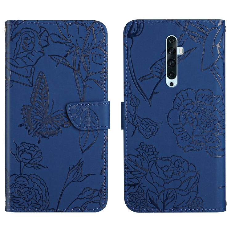 Skin Feel Butterfly Peony Embossed Leather Phone Case, For OPPO Reno2 Z / F, For OPPO Reno3 Pro, For OPPO Reno4 5G, For OPPO Reno4 Pro