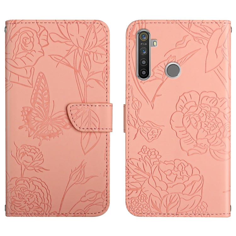 Skin Feel Butterfly Peony Embossed Leather Phone Case, For OPPO Reno6 Pro 5G, For OPPO Reno6 5G, For OPPO Reno6 Pro+, For OPPO Realme 5