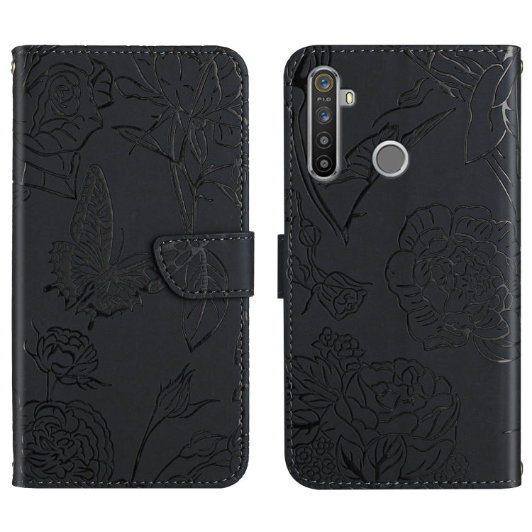 Skin Feel Butterfly Peony Embossed Leather Phone Case, For OPPO Reno6 Pro 5G, For OPPO Reno6 5G, For OPPO Reno6 Pro+, For OPPO Realme 5