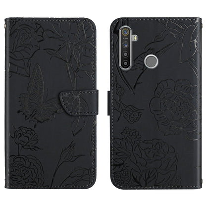 Skin Feel Butterfly Peony Embossed Leather Phone Case, For OPPO Reno6 Pro 5G, For OPPO Reno6 5G, For OPPO Reno6 Pro+, For OPPO Realme 5