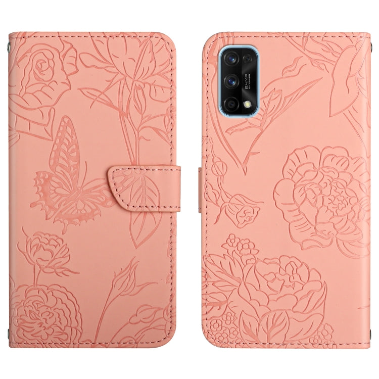 Skin Feel Butterfly Peony Embossed Leather Phone Case, For OPPO Realme 7 Pro, For OPPO Realme 8 5G / V13 5G, For OPPO Realme 8 / 8 Pro, For OPPO Realme 8i