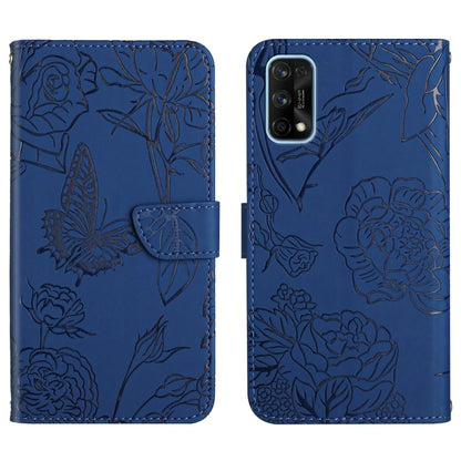 Skin Feel Butterfly Peony Embossed Leather Phone Case, For OPPO Realme 7 Pro, For OPPO Realme 8 5G / V13 5G, For OPPO Realme 8 / 8 Pro, For OPPO Realme 8i