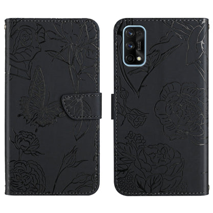 Skin Feel Butterfly Peony Embossed Leather Phone Case, For OPPO Realme 7 Pro, For OPPO Realme 8 5G / V13 5G, For OPPO Realme 8 / 8 Pro, For OPPO Realme 8i
