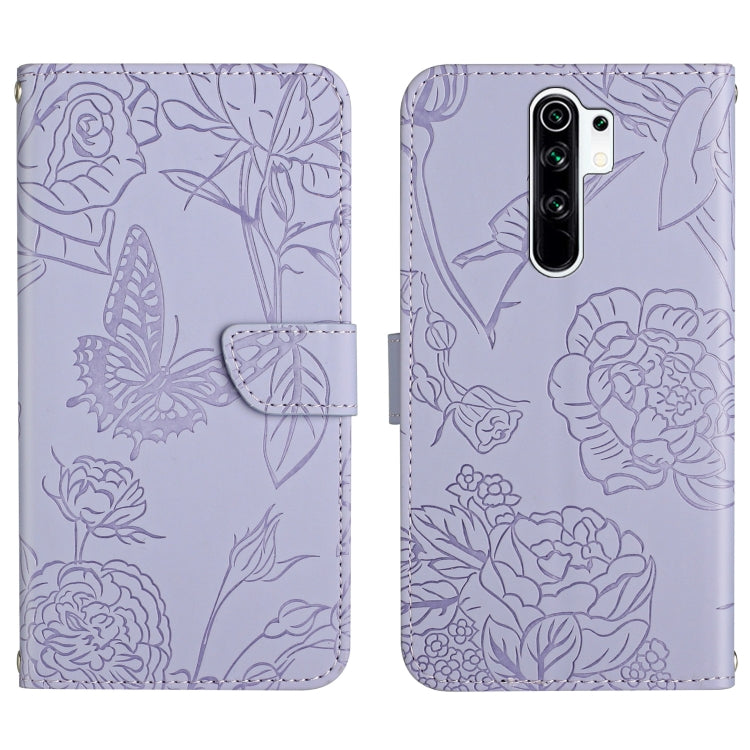 Skin Feel Butterfly Peony Embossed Leather Phone Case, For Xiaomi Redmi 8 / 8A, For Xiaomi Redmi 9, For Xiaomi Redmi 9A, For Xiaomi Redmi 9C