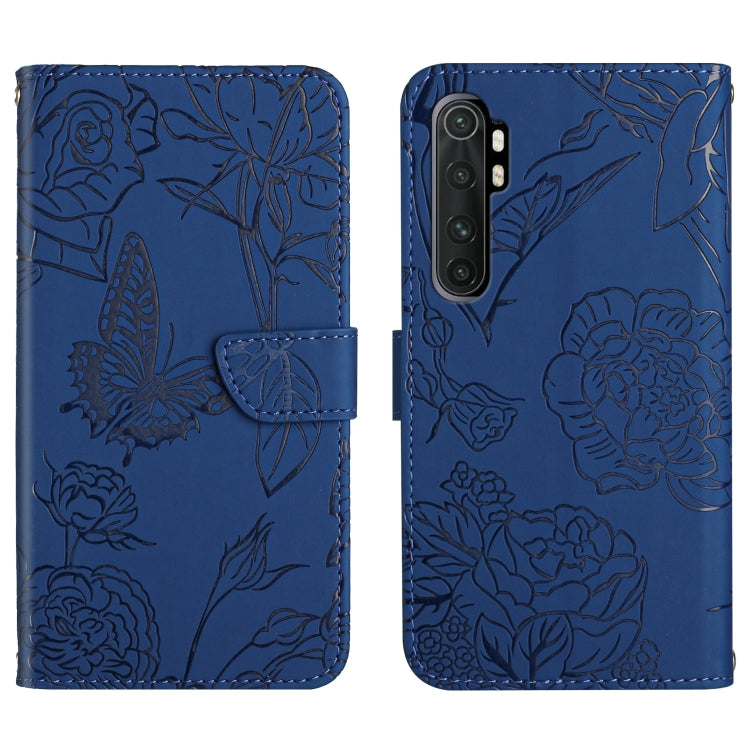 Skin Feel Butterfly Peony Embossed Leather Phone Case, For Xiaomi Mi Mix 4, For Xiaomi Mi Note 10 Lite, For Xiaomi Mi Note 10 / Note 10 Pro, For Xiaomi Poco M4 Pro 4G