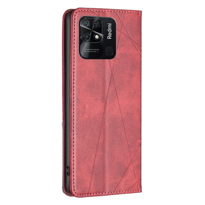 Prismatic Invisible Magnetic Leather Phone Case, For Xiaomi Redmi 10C