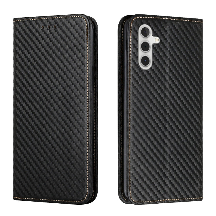 Carbon Fiber Texture Flip Holder Leather Phone Case, For Samsung Galaxy A13 5G, For Samsung Galaxy A33 5G, For Samsung Galaxy A53, For Samsung Galaxy S22 Ultra 5G