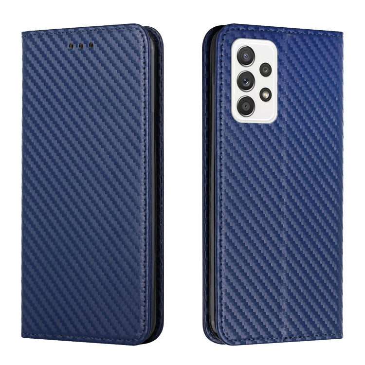 Carbon Fiber Texture Flip Holder Leather Phone Case, For Samsung Galaxy A13 5G, For Samsung Galaxy A33 5G, For Samsung Galaxy A53, For Samsung Galaxy S22 Ultra 5G