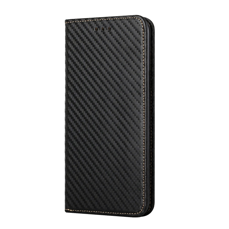 Carbon Fiber Texture Flip Holder Leather Phone Case, For Samsung Galaxy S22 5G, For Samsung Galaxy S22+ 5G, For OPPO A16, For vivo Y21