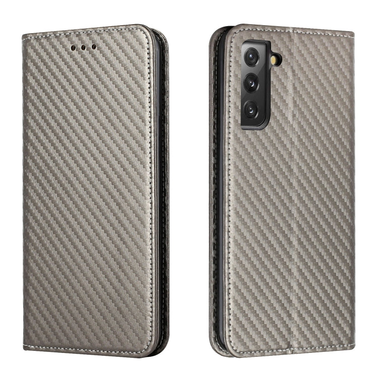 Carbon Fiber Texture Flip Holder Leather Phone Case, For Samsung Galaxy S22 5G, For Samsung Galaxy S22+ 5G, For OPPO A16, For vivo Y21
