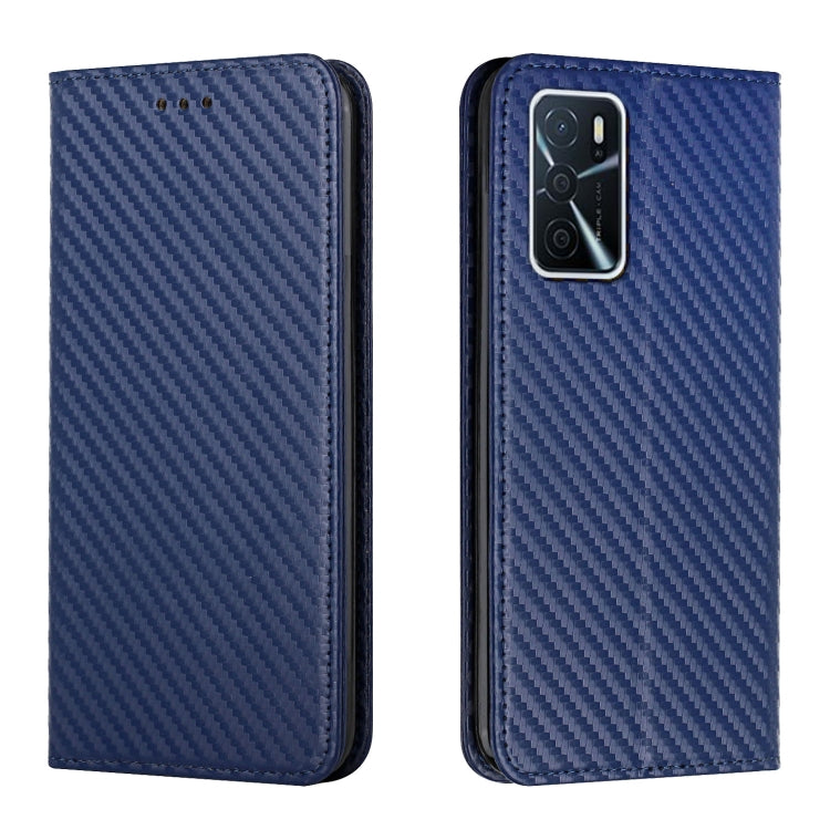 Carbon Fiber Texture Flip Holder Leather Phone Case, For Samsung Galaxy S22 5G, For Samsung Galaxy S22+ 5G, For OPPO A16, For vivo Y21