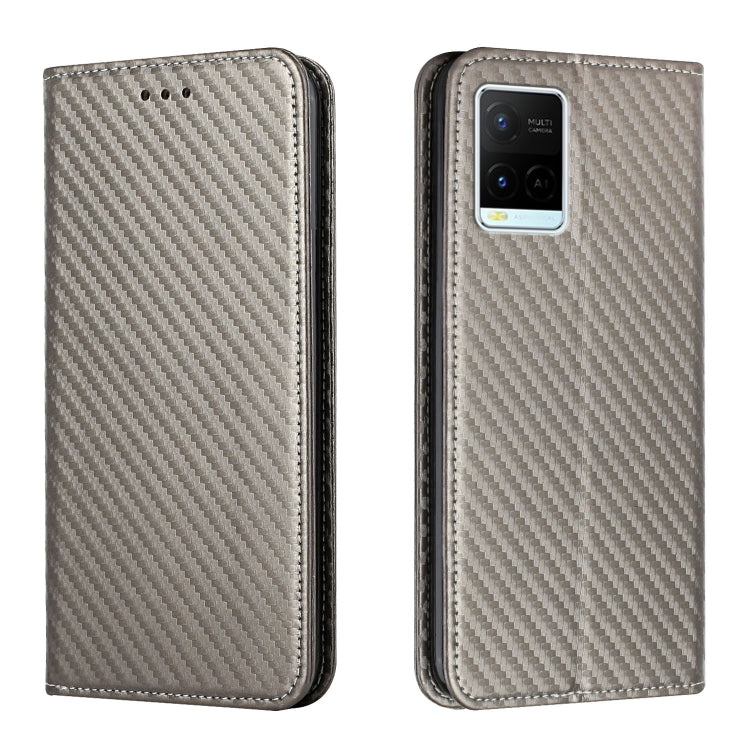 Carbon Fiber Texture Flip Holder Leather Phone Case, For Samsung Galaxy S22 5G, For Samsung Galaxy S22+ 5G, For OPPO A16, For vivo Y21