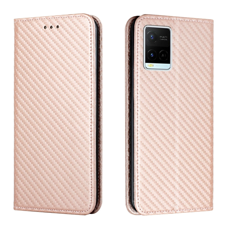 Carbon Fiber Texture Flip Holder Leather Phone Case, For Samsung Galaxy S22 5G, For Samsung Galaxy S22+ 5G, For OPPO A16, For vivo Y21