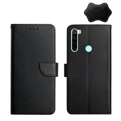 Genuine Leather Fingerprint-proof Horizontal Flip Phone Case, For Xiaomi Redmi Note 7, For Xiaomi Redmi Note 8, For Xiaomi Redmi Note 8 Pro, For Xiaomi Redmi Note 8T, For Xiaomi Redmi Note 9 5G, For Xiaomi Redmi Note 9 Pro, For Xiaomi Redmi Note 10    ...