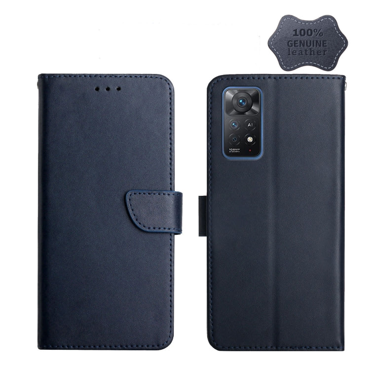 Genuine Leather Fingerprint-proof Horizontal Flip Phone Case, For Xiaomi Redmi Note 7, For Xiaomi Redmi Note 8, For Xiaomi Redmi Note 8 Pro, For Xiaomi Redmi Note 8T, For Xiaomi Redmi Note 9 5G, For Xiaomi Redmi Note 9 Pro, For Xiaomi Redmi Note 10    ...