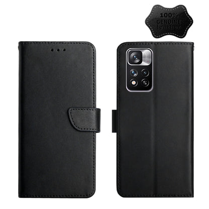 Genuine Leather Fingerprint-proof Horizontal Flip Phone Case, For Xiaomi Redmi Note 7, For Xiaomi Redmi Note 8, For Xiaomi Redmi Note 8 Pro, For Xiaomi Redmi Note 8T, For Xiaomi Redmi Note 9 5G, For Xiaomi Redmi Note 9 Pro, For Xiaomi Redmi Note 10    ...