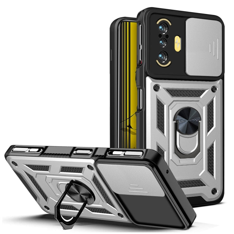 Sliding Camera Cover Design TPU+PC Phone Case, For  Xiaomi Poco F3 GT/Redmi K40, For Xiaomi Redmi 10C 4G