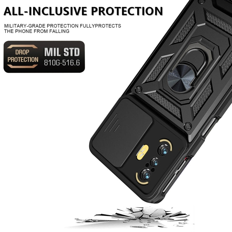 Sliding Camera Cover Design TPU+PC Phone Case, For  Xiaomi Poco F3 GT/Redmi K40, For Xiaomi Redmi 10C 4G