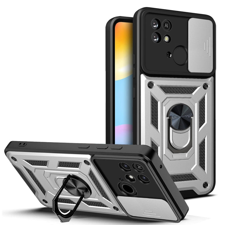 Sliding Camera Cover Design TPU+PC Phone Case, For  Xiaomi Poco F3 GT/Redmi K40, For Xiaomi Redmi 10C 4G