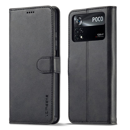 LC.IMEEKE Calf Texture Leather Phone Case, For Honor 50 / nova 9, For Honor 50 Pro / nova 9 Pro, For Xiaomi Poco X4 Pro 5G, For Xiaomi Poco M4 Pro