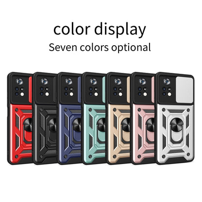 Sliding Camera Cover Design TPU+PC Phone Case, For Xiaomi Poco X4 Pro 5G, For Motorola Edge 20 Pro