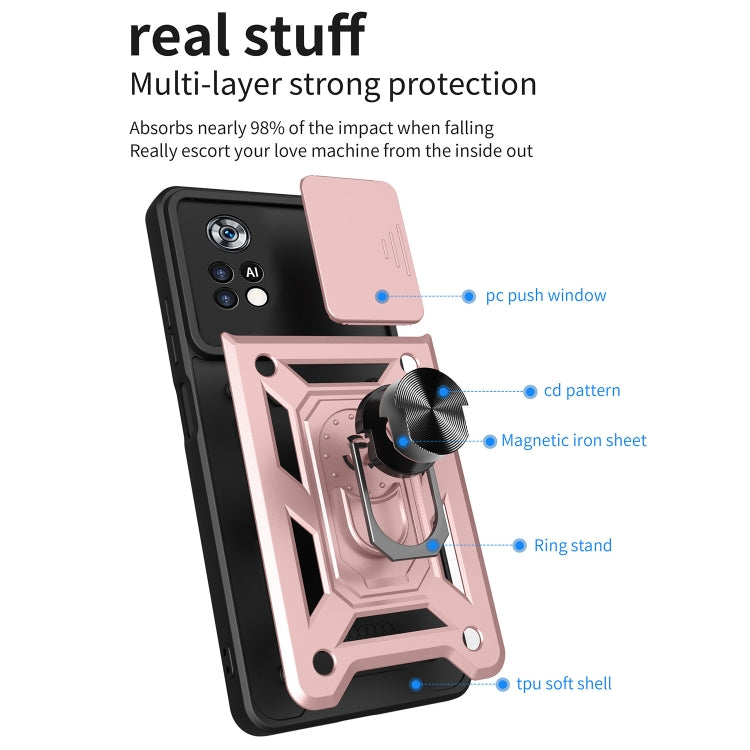 Sliding Camera Cover Design TPU+PC Phone Case, For Xiaomi Poco X4 Pro 5G, For Motorola Edge 20 Pro