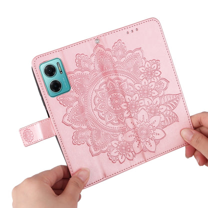 7-petal Flowers Embossing Pattern Horizontal Flip Leather Case, For Xiaomi Redmi Note 11E/Redmi 10 Prime+ 5G, For Huawei Nova 9 Pro/Honor 50 Pro, For Infinix Hot 11, For Infinix Note 11