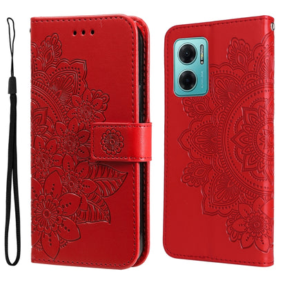 7-petal Flowers Embossing Pattern Horizontal Flip Leather Case, For Xiaomi Redmi Note 11E/Redmi 10 Prime+ 5G, For Huawei Nova 9 Pro/Honor 50 Pro, For Infinix Hot 11, For Infinix Note 11