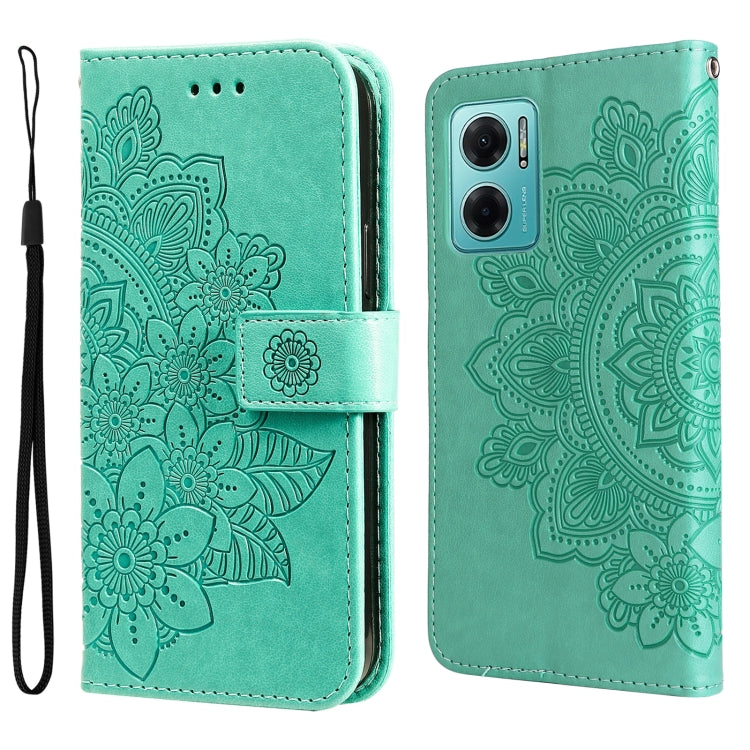 7-petal Flowers Embossing Pattern Horizontal Flip Leather Case, For Xiaomi Redmi Note 11E/Redmi 10 Prime+ 5G, For Huawei Nova 9 Pro/Honor 50 Pro, For Infinix Hot 11, For Infinix Note 11