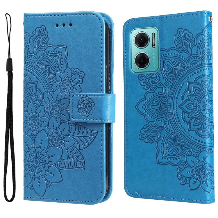 7-petal Flowers Embossing Pattern Horizontal Flip Leather Case, For Xiaomi Redmi Note 11E/Redmi 10 Prime+ 5G, For Huawei Nova 9 Pro/Honor 50 Pro, For Infinix Hot 11, For Infinix Note 11