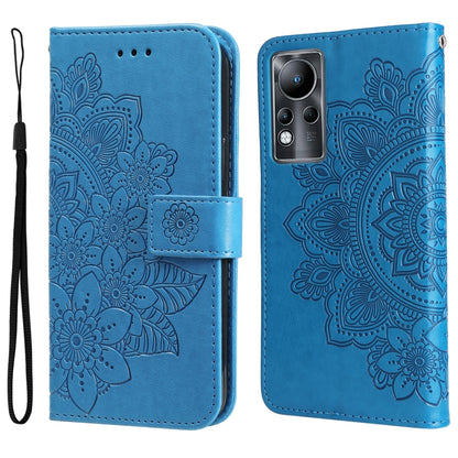 7-petal Flowers Embossing Pattern Horizontal Flip Leather Case, For Xiaomi Redmi Note 11E/Redmi 10 Prime+ 5G, For Huawei Nova 9 Pro/Honor 50 Pro, For Infinix Hot 11, For Infinix Note 11