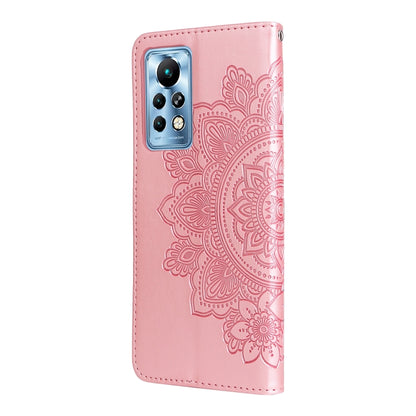 7-petal Flowers Embossing Pattern Horizontal Flip Leather Case, For Infinix Note 11 Pro/Note 11s, For OPPO Realme C35, For OPPO Reno7 SE 5G, For OPPO Reno7 Z/A96 5G/OnePlus Nord N20 5G