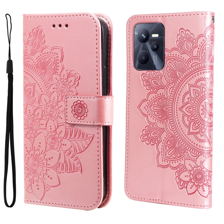 7-petal Flowers Embossing Pattern Horizontal Flip Leather Case, For Infinix Note 11 Pro/Note 11s, For OPPO Realme C35, For OPPO Reno7 SE 5G, For OPPO Reno7 Z/A96 5G/OnePlus Nord N20 5G