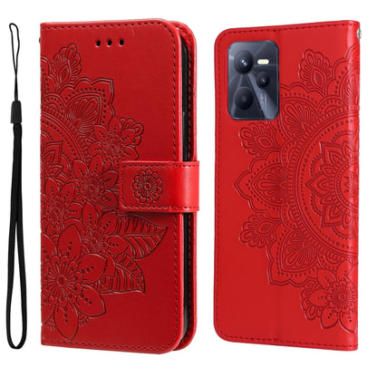 7-petal Flowers Embossing Pattern Horizontal Flip Leather Case, For Infinix Note 11 Pro/Note 11s, For OPPO Realme C35, For OPPO Reno7 SE 5G, For OPPO Reno7 Z/A96 5G/OnePlus Nord N20 5G