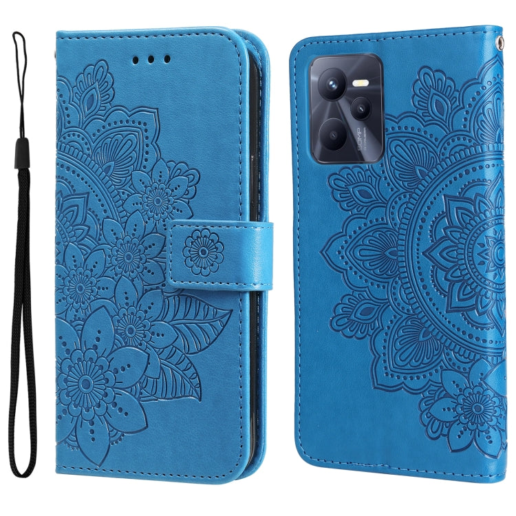 7-petal Flowers Embossing Pattern Horizontal Flip Leather Case, For Infinix Note 11 Pro/Note 11s, For OPPO Realme C35, For OPPO Reno7 SE 5G, For OPPO Reno7 Z/A96 5G/OnePlus Nord N20 5G