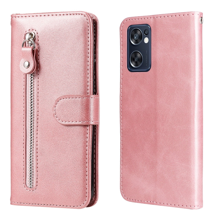 Fashion Calf Texture Zipper Horizontal Flip Leather Case, For OPPO Reno7 SE 5G, For OPPO Reno7 Z/A96 5G/OnePlus Nord N20 5G